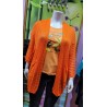 chaqueta rejilla naranja