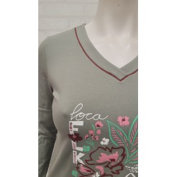 Camiseta "Loca folk" cilantro