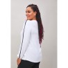 Blusa Ursula blanca/negra