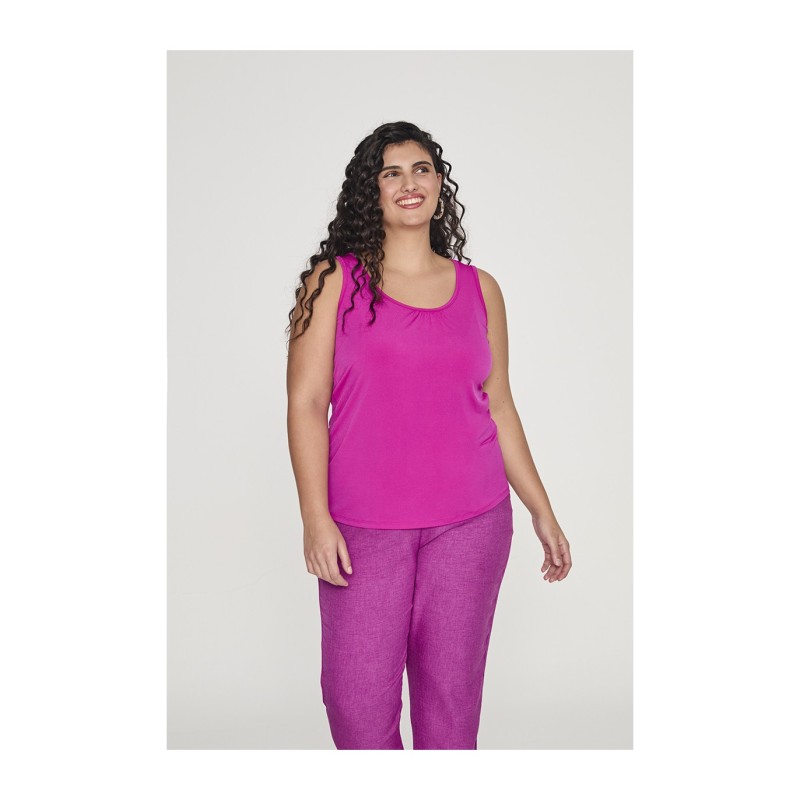 top basico fucsia