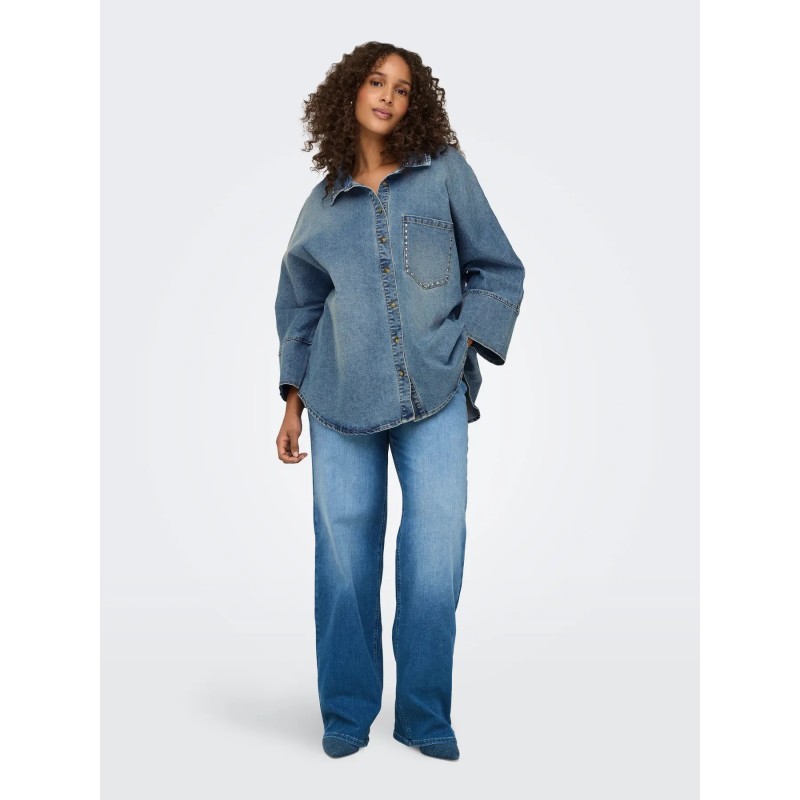 pantalon curvy willy "wide" ancho azul medio