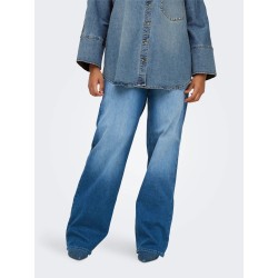 pantalon curvy willy "wide" ancho azul medio