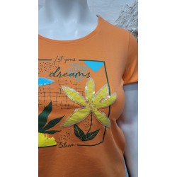 camiseta algodón bloom