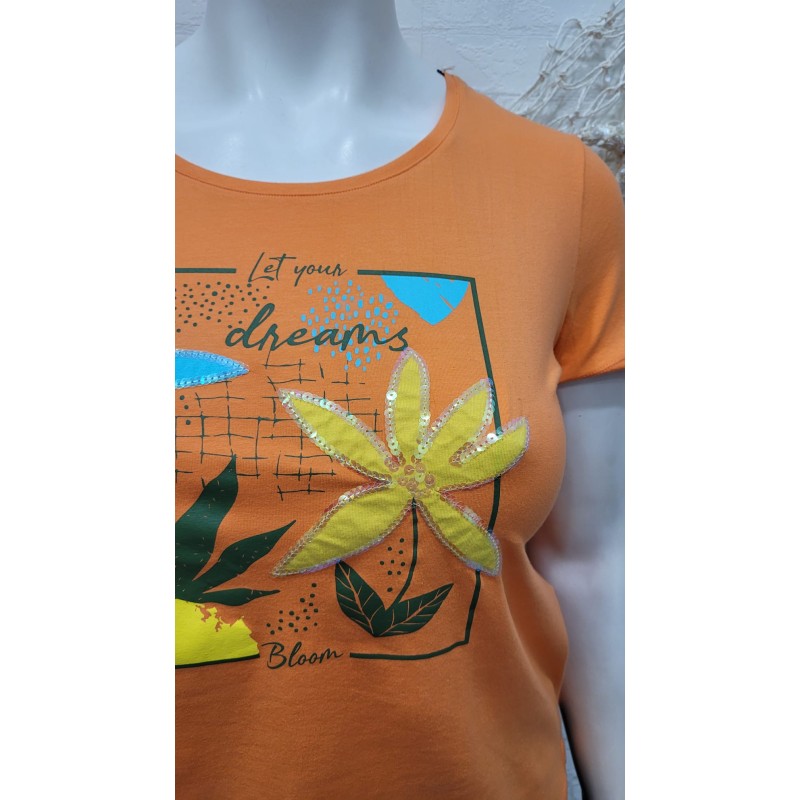 camiseta algodón bloom