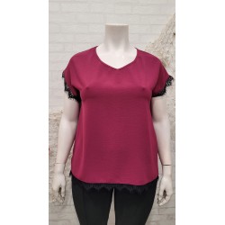 blusa puntillas morada