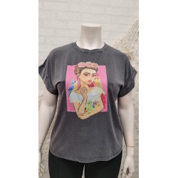 camiseta algodón drama