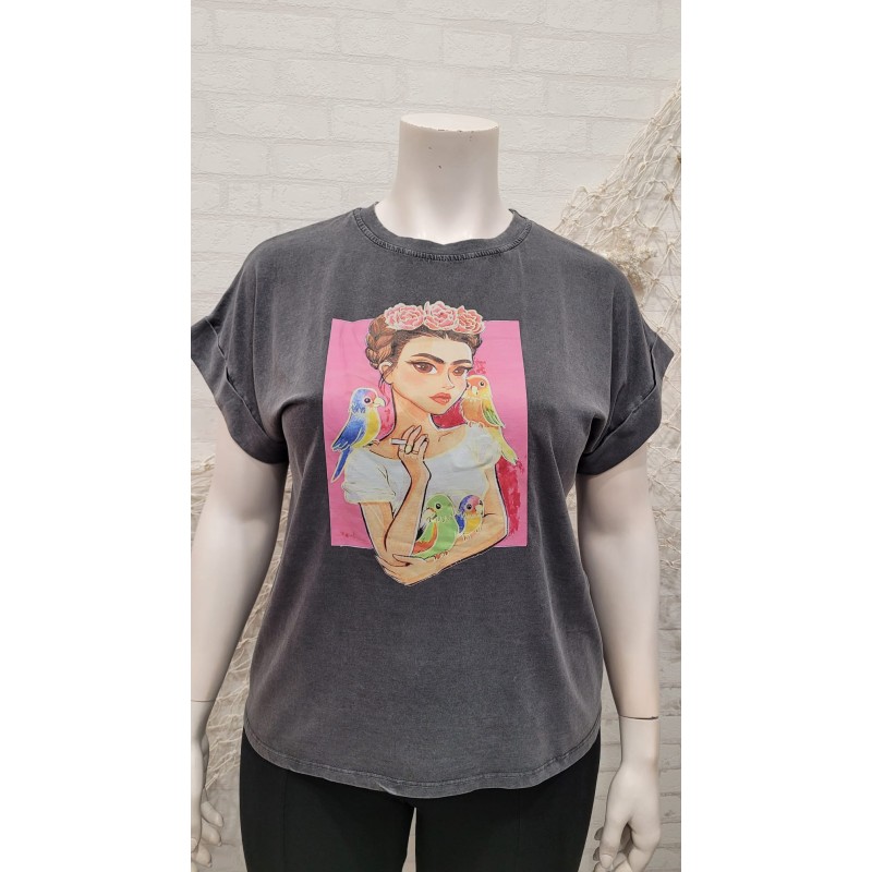 camiseta algodón drama