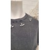 camiseta algodón strass