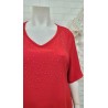 blusa roja strass