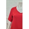 blusa roja strass