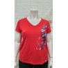camiseta algodón roja