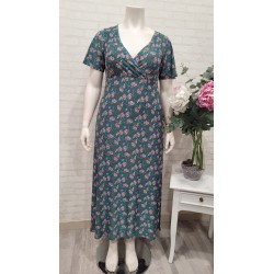 vestido largo turquesas