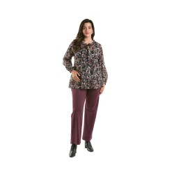 Blusa cuello rizado