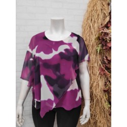 blusa capas morada