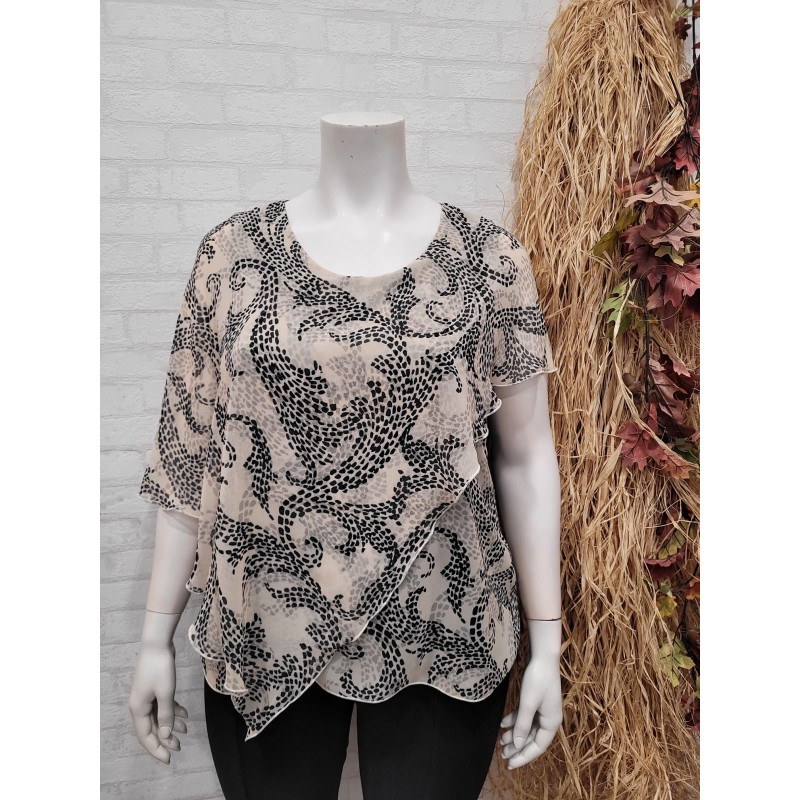 blusa capas mosaico
