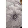 Camiseta gran flor negra