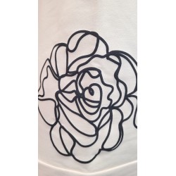 sudadera fashion flower crudo