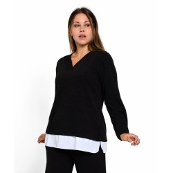 jersey tricot falsa blusa