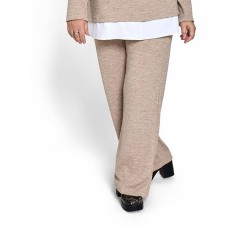 Pantalón tricot piedra
