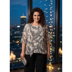 blusa capas mosaico