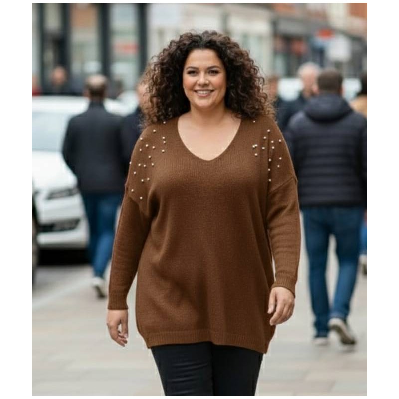 jersey perlas marron