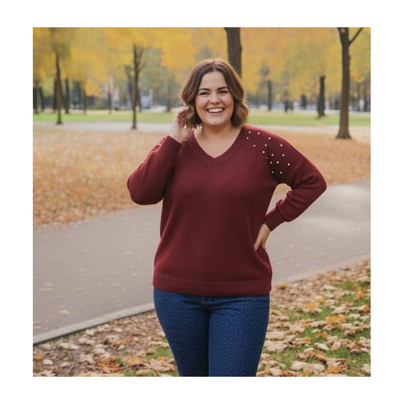 jersey perlas granate