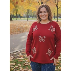 jersey mariposas rojo