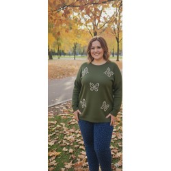 jersey mariposas caqui