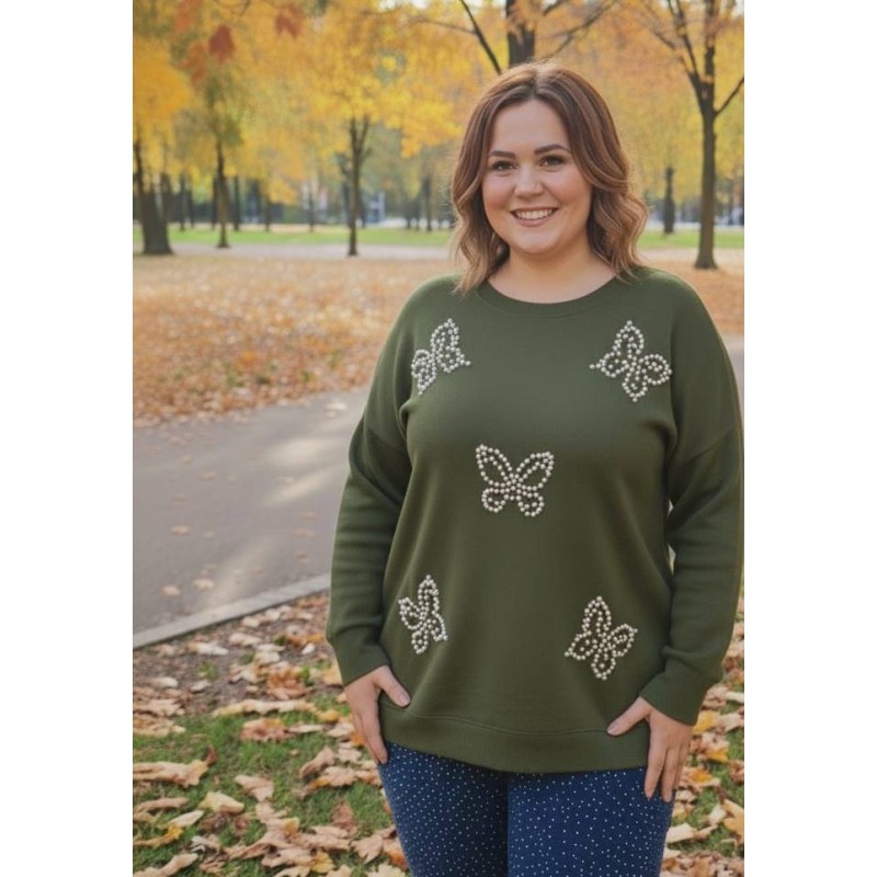 jersey mariposas caqui