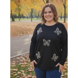 jersey mariposas negro