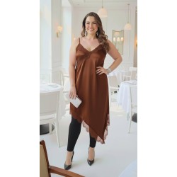 vestido lencero cobre