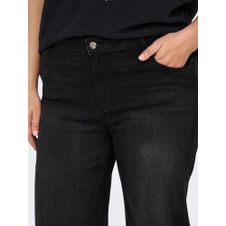 vaquero curvy wide recto negro