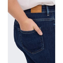 vaquero curvy wide recto azul