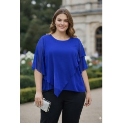 blusa capas azul klein