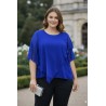 blusa capas azul klein