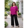 blusa capas magenta