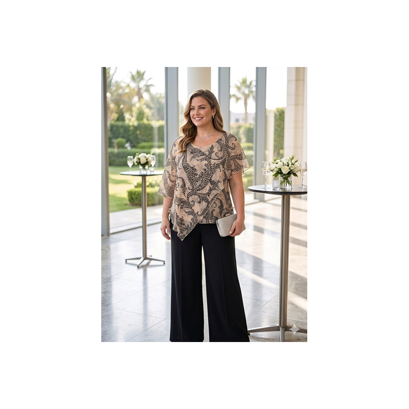 blusa capas estampado mosaicos