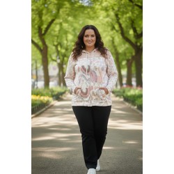 sudadera cremallera rosa...