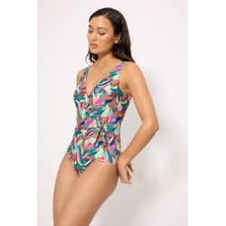 Bañador moldeador hojas