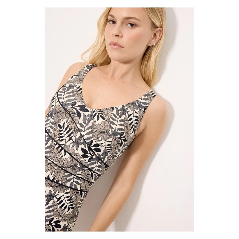 bañador reductor moldeador hojas