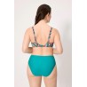 bikini reductor turquesa hojas