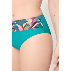 bikini reductor turquesa hojas