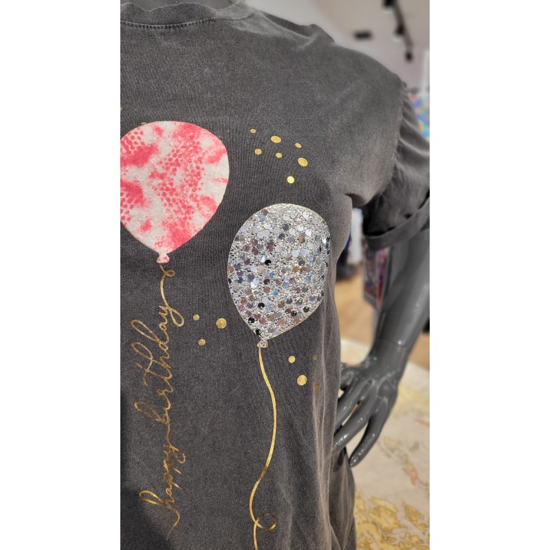 camiseta algodón "happy"