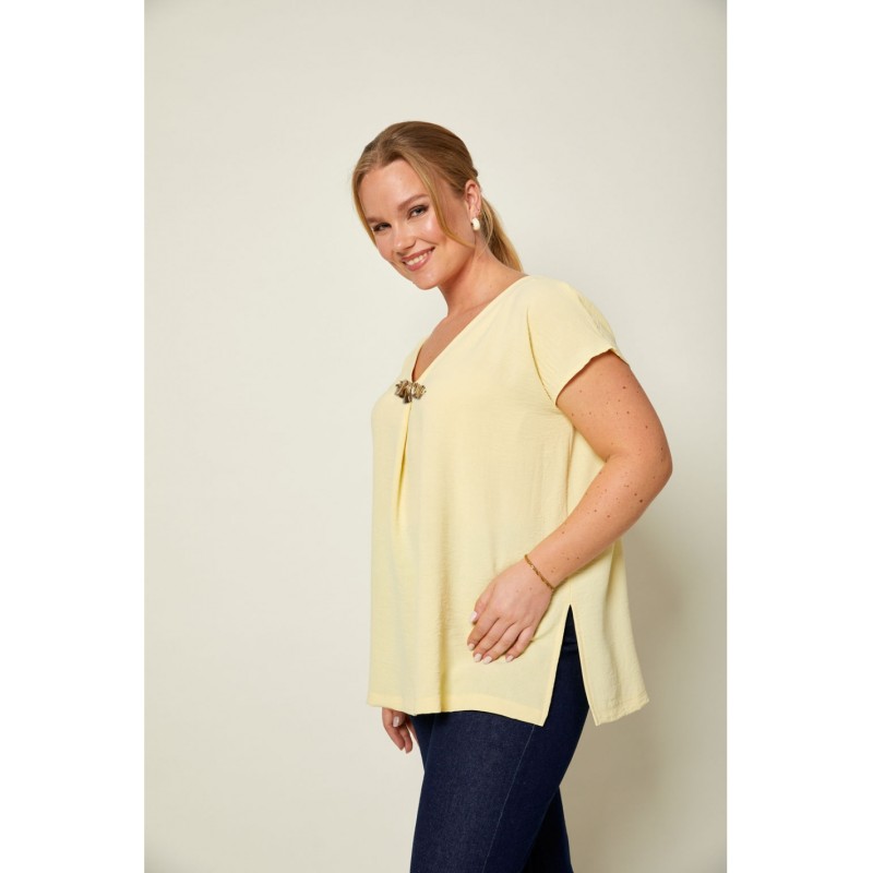 Blusa "Brie" celeste
