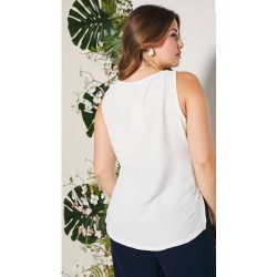 Top "Chantal" blanco
