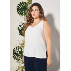 Top "Chantal" blanco