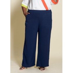Pantalón fluido marino