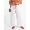Pantalón lazada blanco