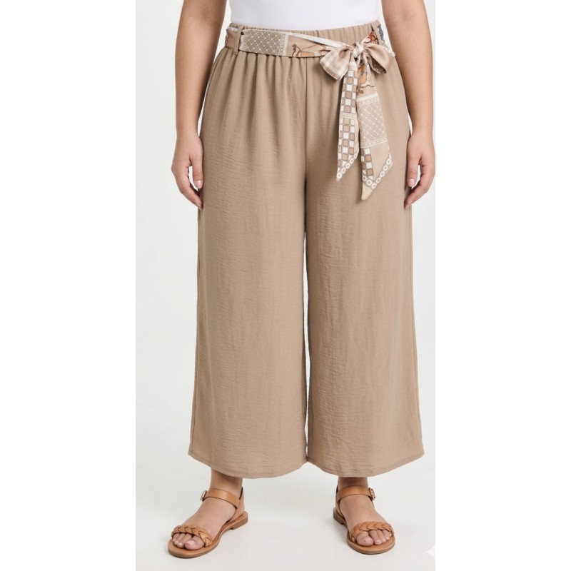 Pantalón lazada beige