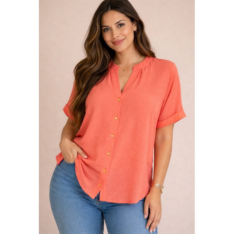 blusón básico coral